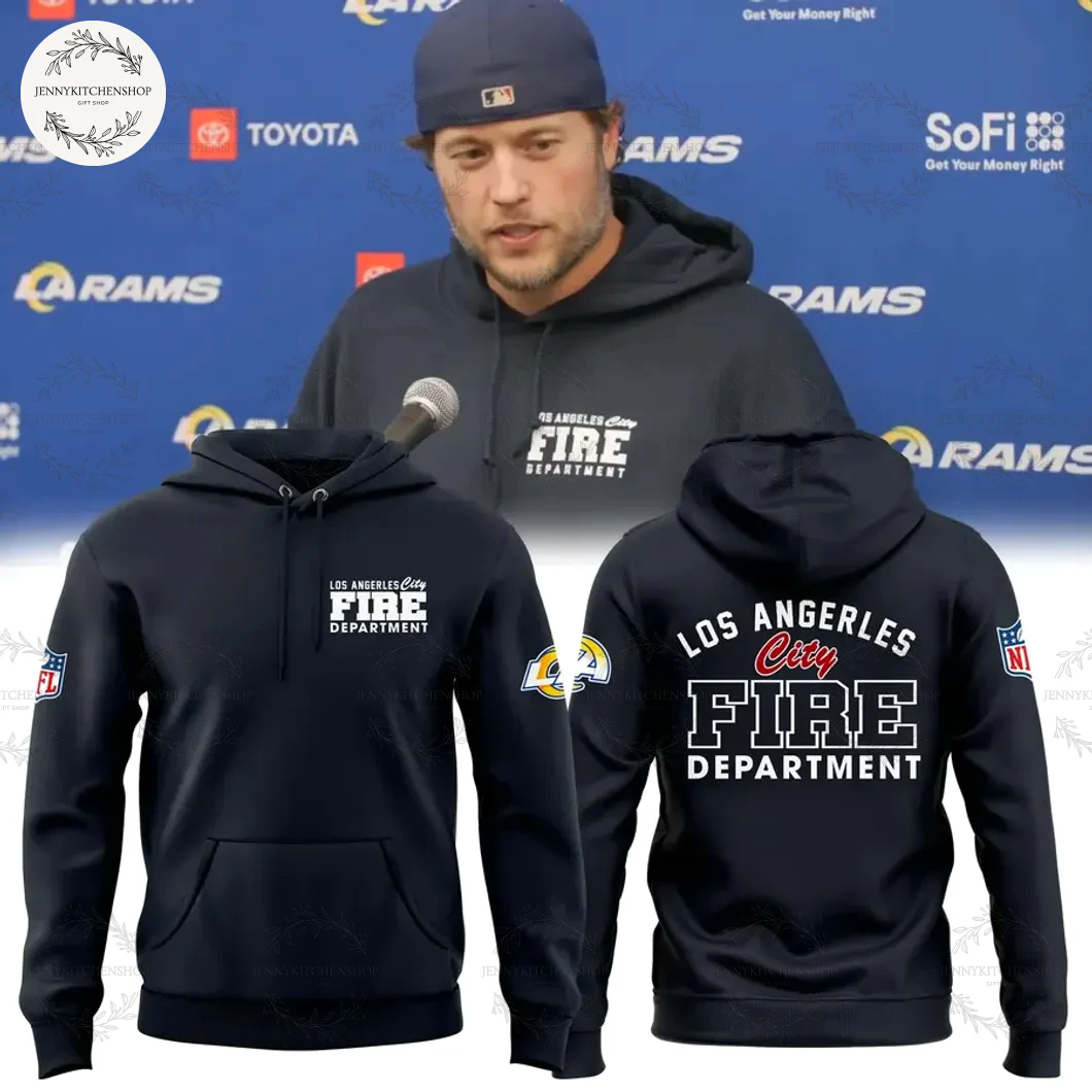 Los Angeles Rams “Los Angeles Fire Department” Hoodie Los Angeles Rams “Los Angeles Fire Department” Hoodie