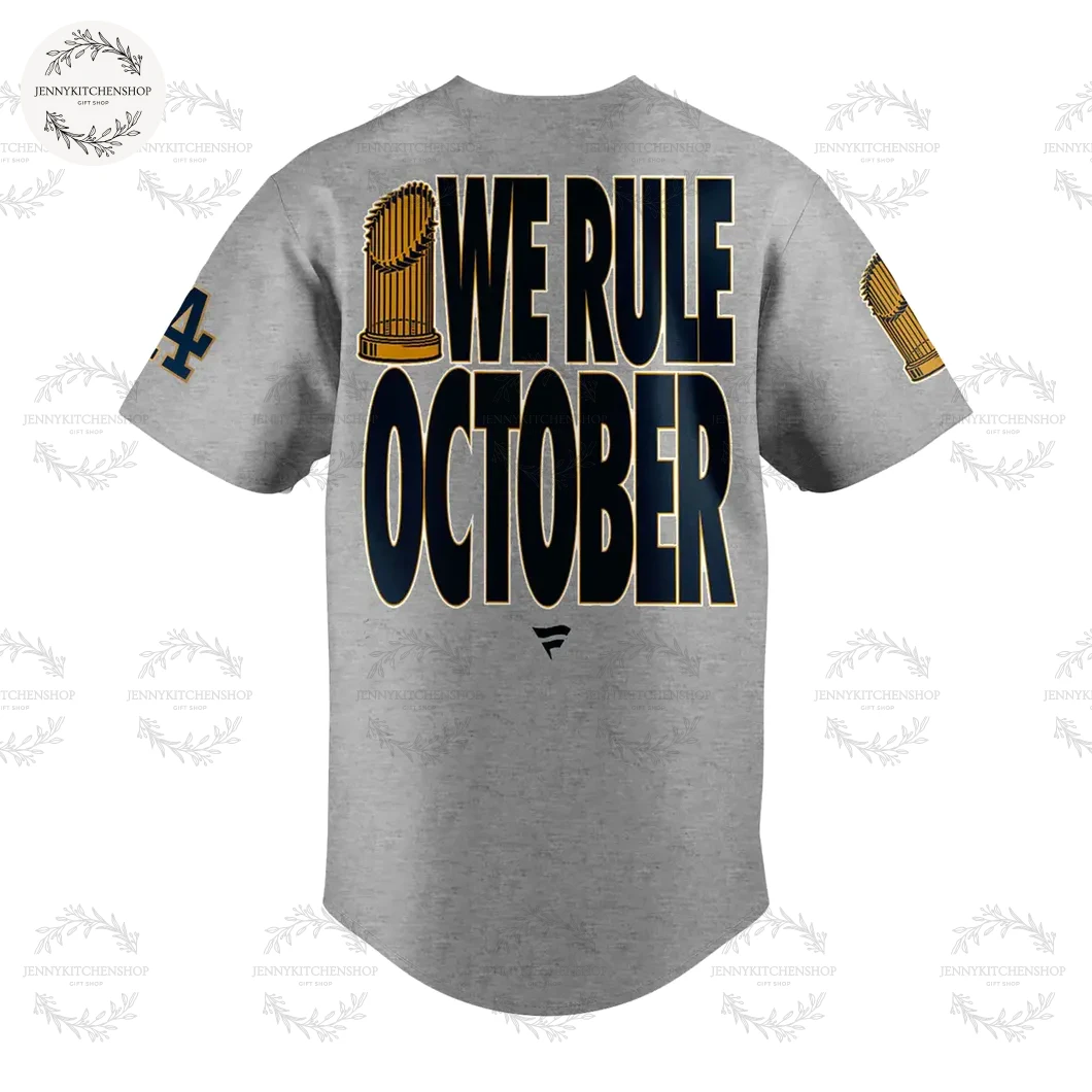 Men’s Los Angeles Dodgers Fanatics Steel 2025 World Series Champions Limited Jersey