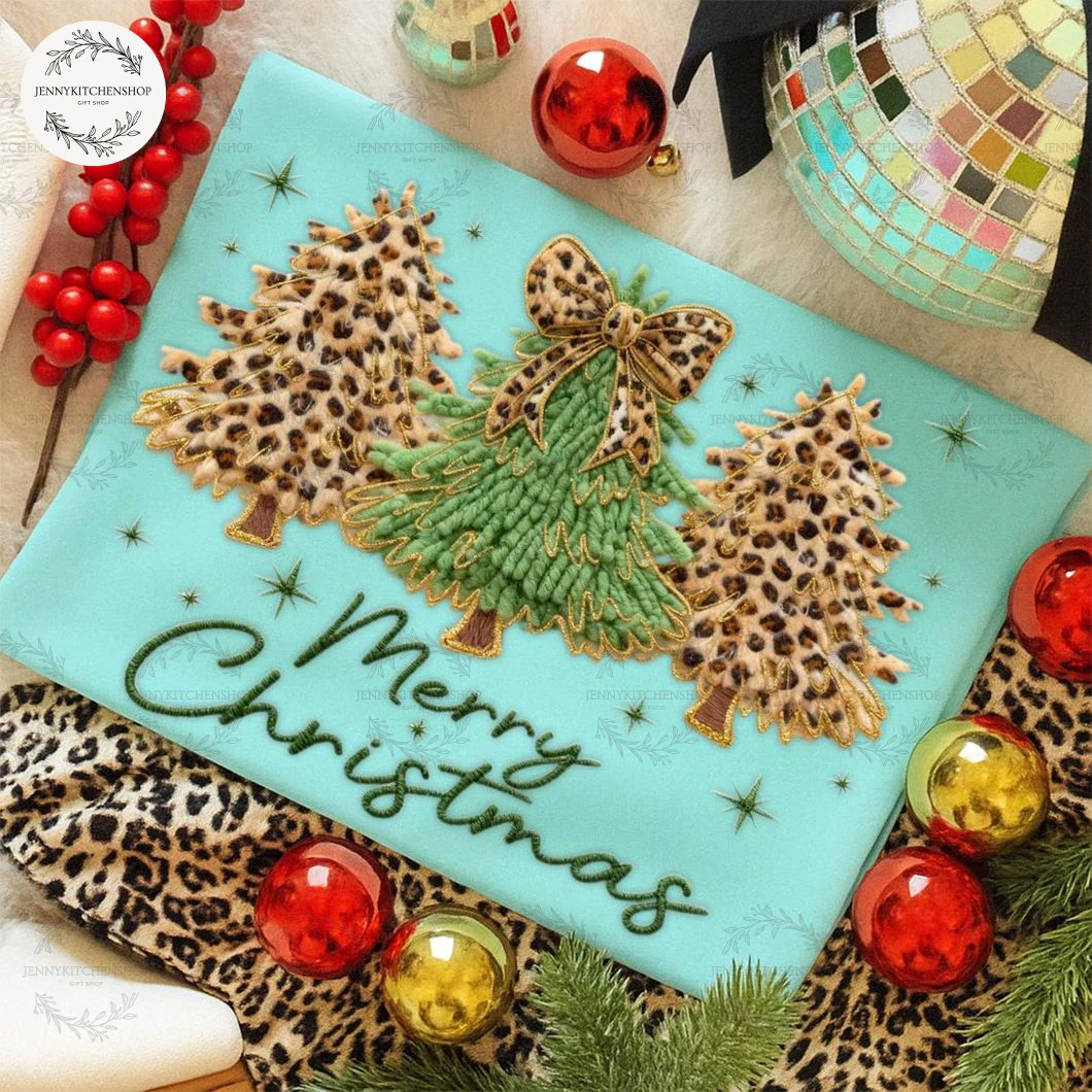 Merry Christmas Cute Bow Tree T-Shirt