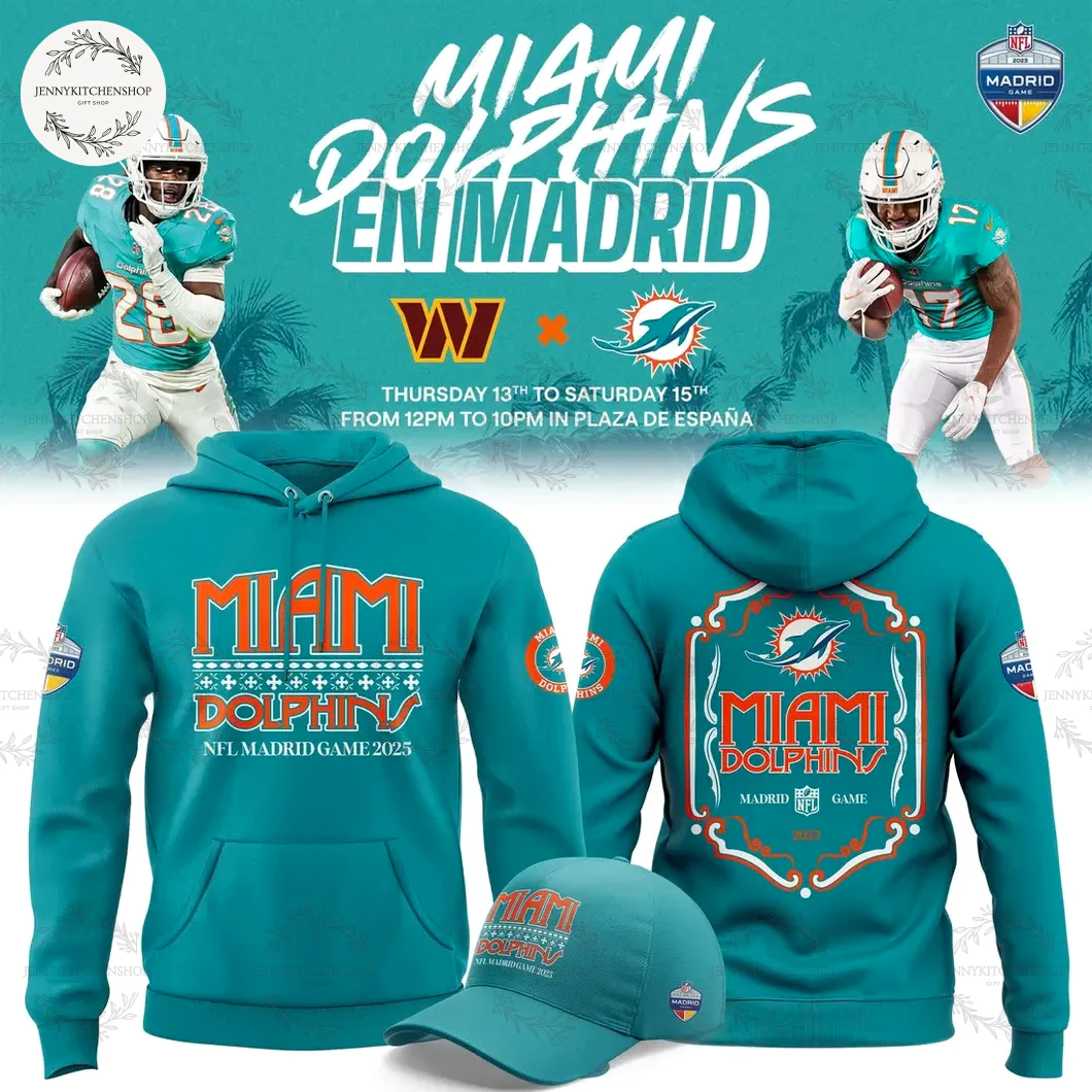 Miami Dolphins 2025 NFL Madrid Game Limited Edition T-Shirt