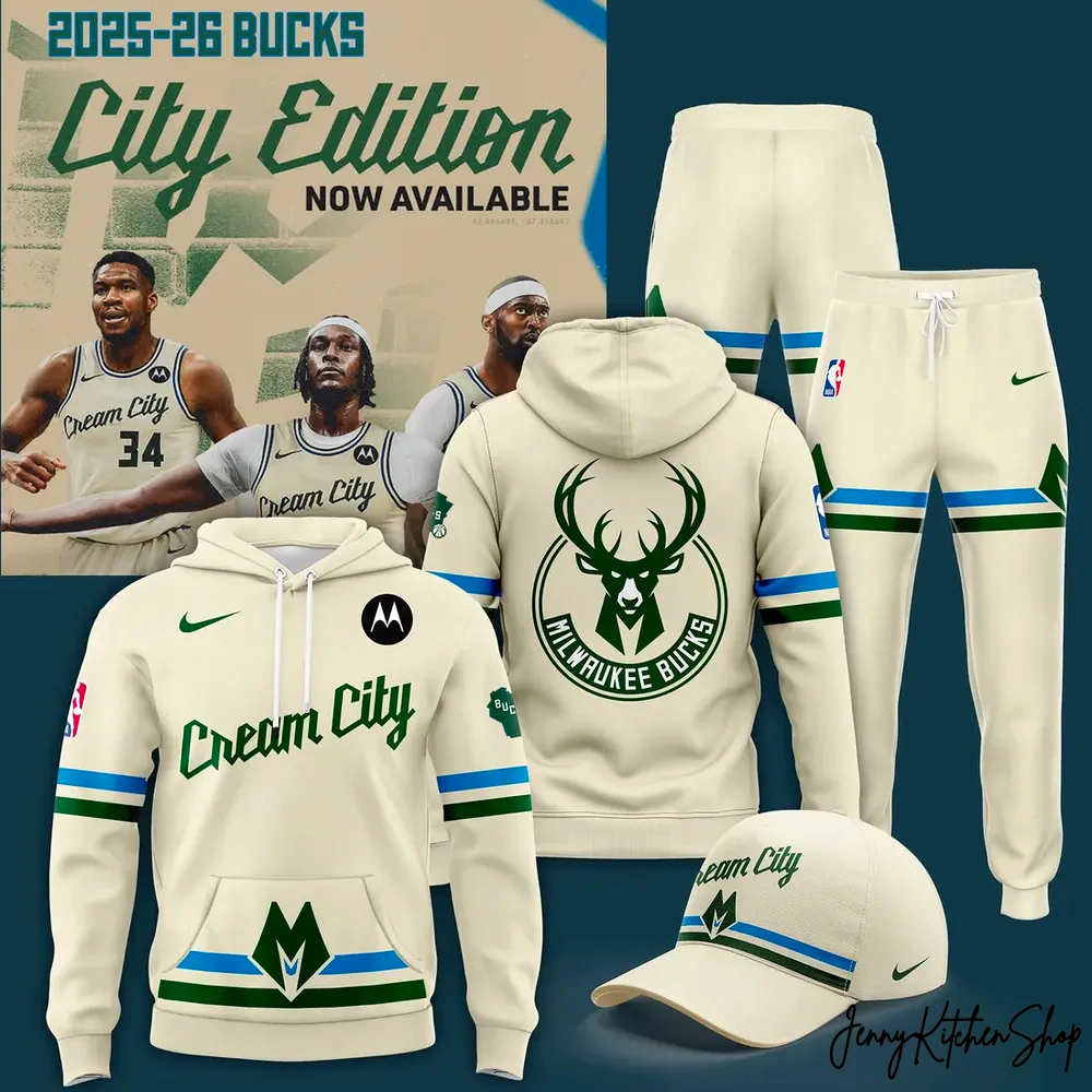 Milwaukee Bucks 2025-26 City Edition Hoodie