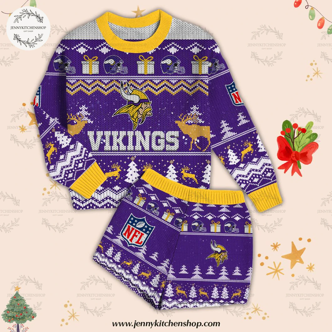 Minnesota Vikings Christmas New 2025 Ugly Sweater, Shorts
