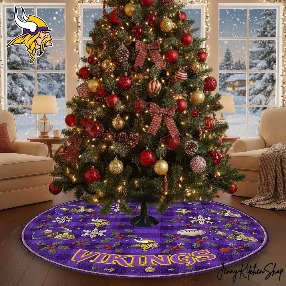 Minnesota Vikings Christmas Tree Skirt