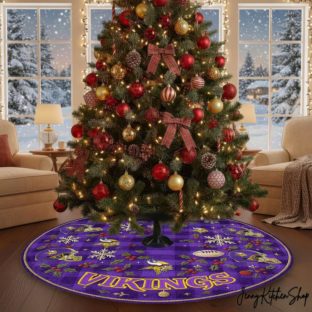Minnesota Vikings Christmas Tree Skirt