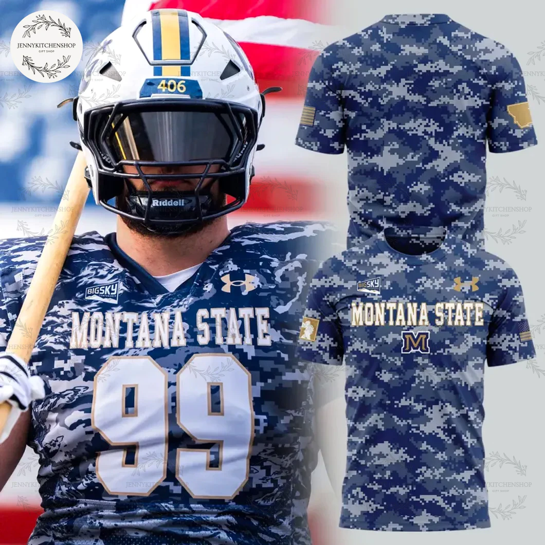 Montana State Football 2025 Salute to Service Limited T-Shirt
