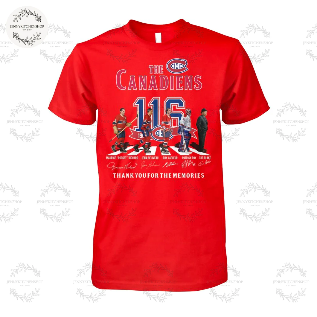 Montreal Canadiens 116th Thank You For Memories T-Shirt