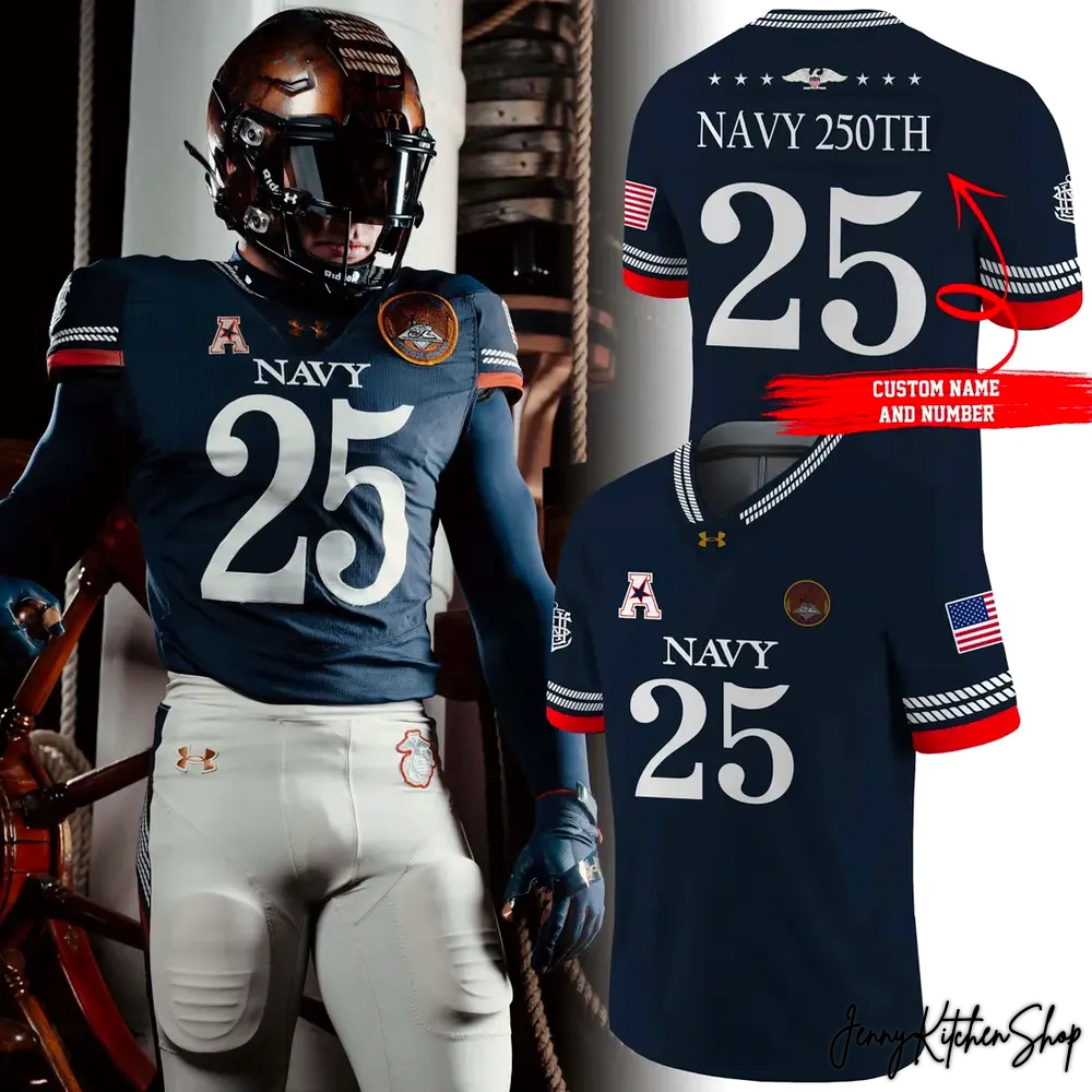 Navy Midshipmen 250th Anniversary Uniform 2025 Jersey