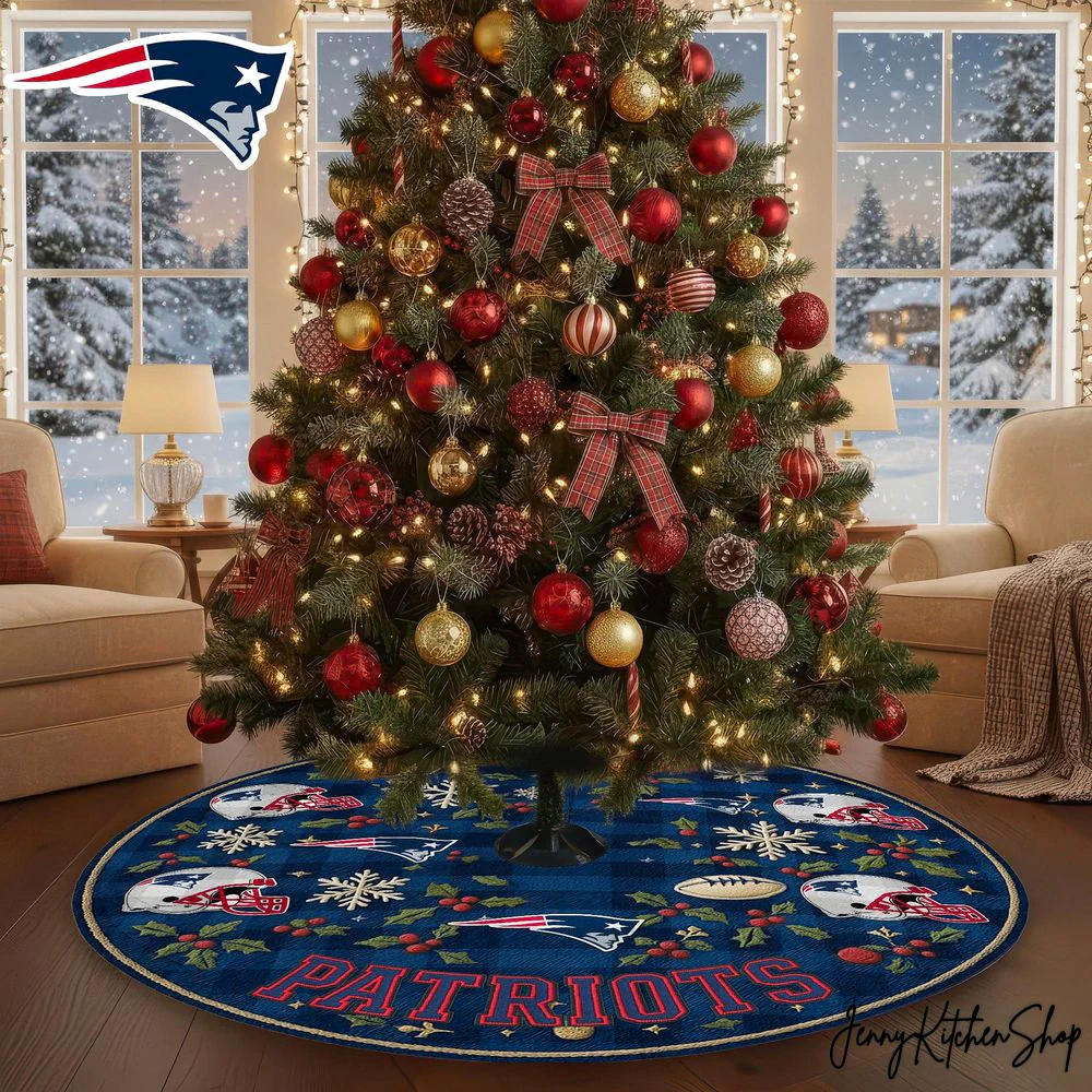 New England Patriots Christmas Tree Skirt