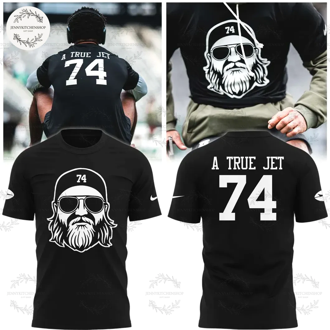 New York Jets 74 A True Jet Nick Mangold T-Shirt New York Jets 74 A True Jet Nick Mangold T-Shirt