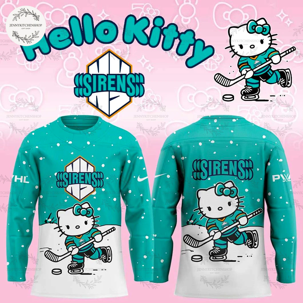 New York Sirens x Hello Kitty 2025 New Edition Hockey Jersey