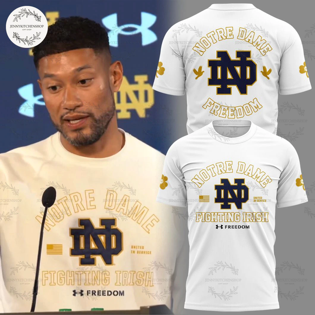 Notre Dame Fighting Irish Football Freedom 2025 Limited T-Shirt, Hoodie