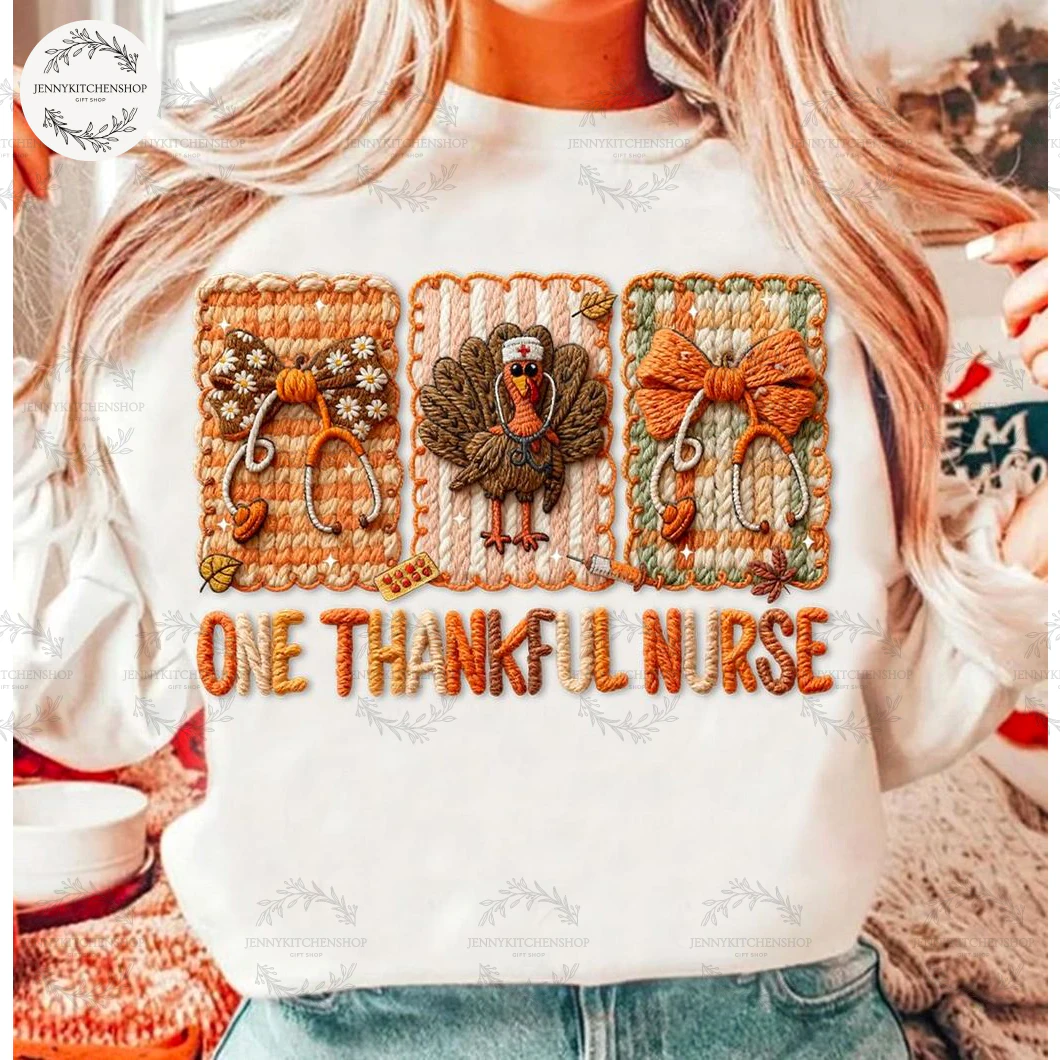 One Thankful Nurse Gifts Christmas T-Shirt, Sweatshirt