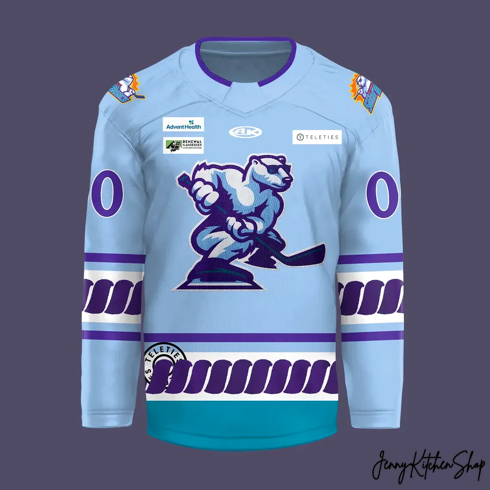 Orlando Solar Bears Celebrating Women in Hockey Night 2025 Jersey