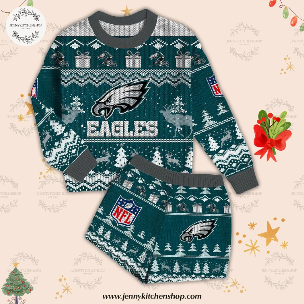 Philadelphia Eagles Fans NFL Christmas Ugly Sweater, Short
