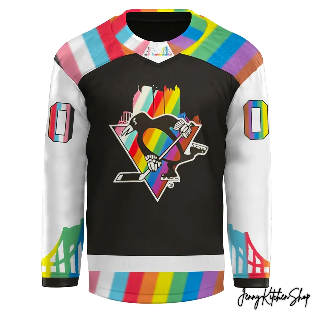 Pittsburgh Penguins x Jess Schweitzer Pride 2025 Hockey Jersey