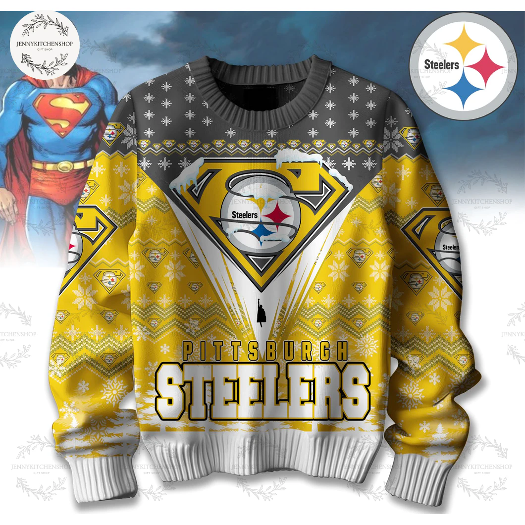 Pittsburgh Steelers 2025 Merry Super Christmas Sweater