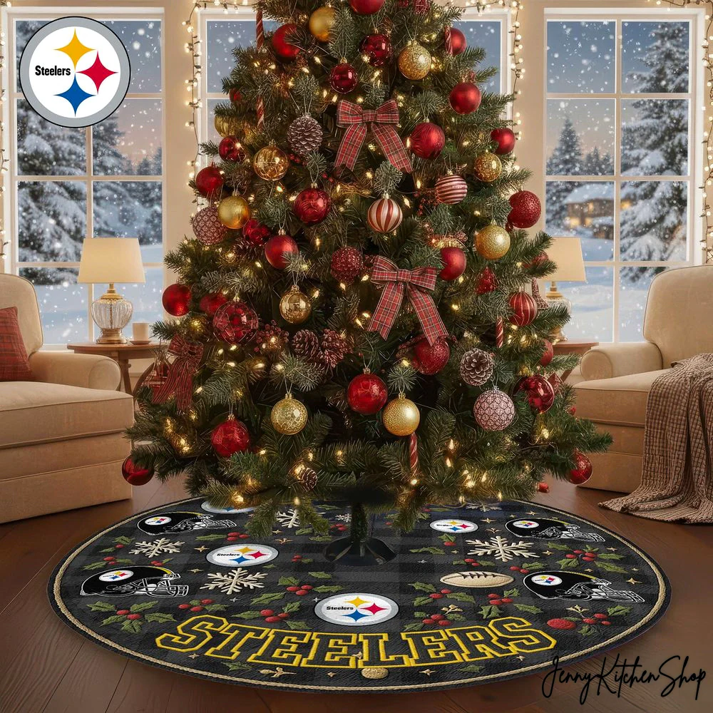 Pittsburgh Steelers Christmas Tree Skirt