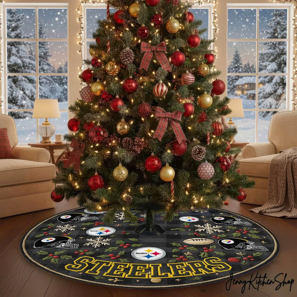 Pittsburgh Steelers Christmas Tree Skirt