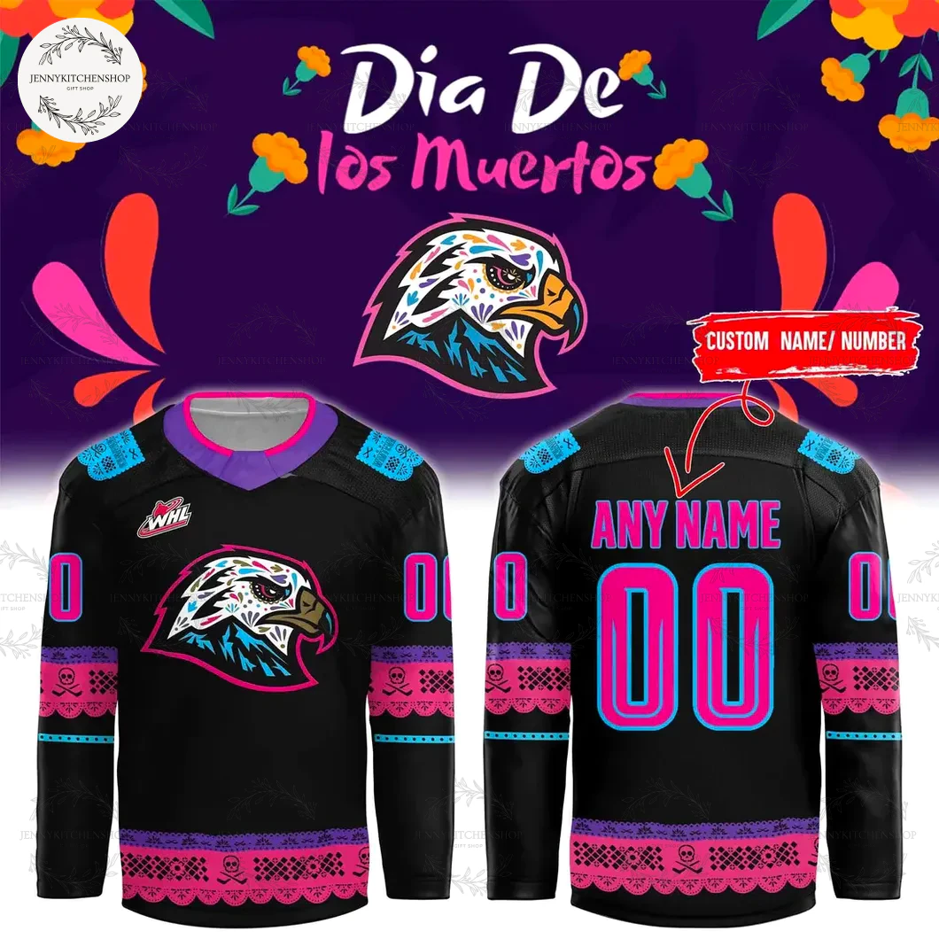 Portland Winterhawks Dia de los Muerto 2025 Jersey