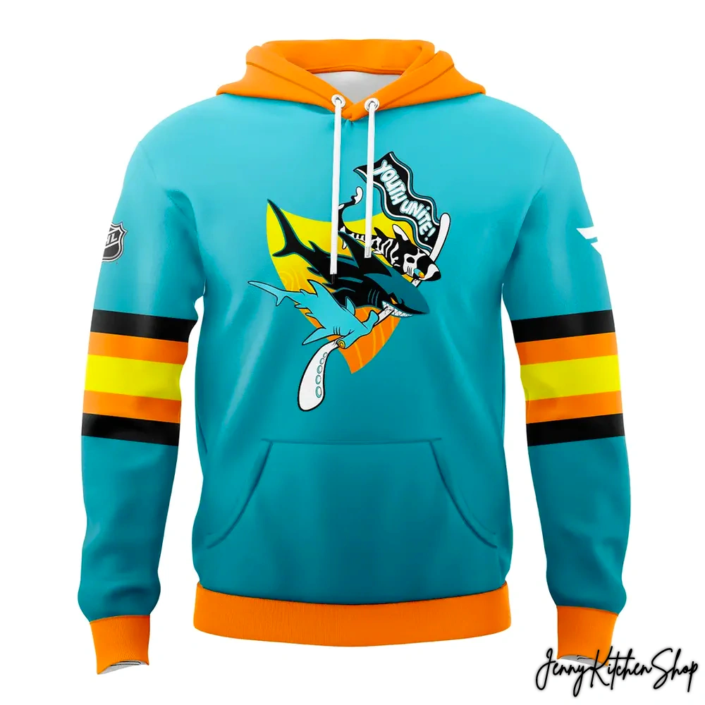 San Jose Sharks 2025-26 Youth Unite Hoodie