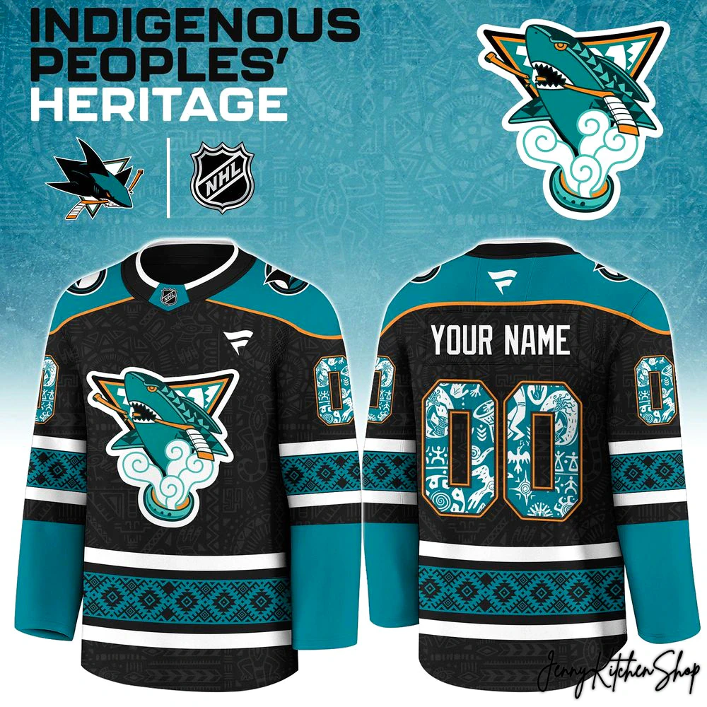 San Jose Sharks 2025 Indigenous People Heritage Hockey Jersey