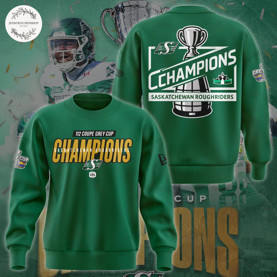 Saskatchewan Roughriders 2025 Grey Cup Champions Limited T-Shirt