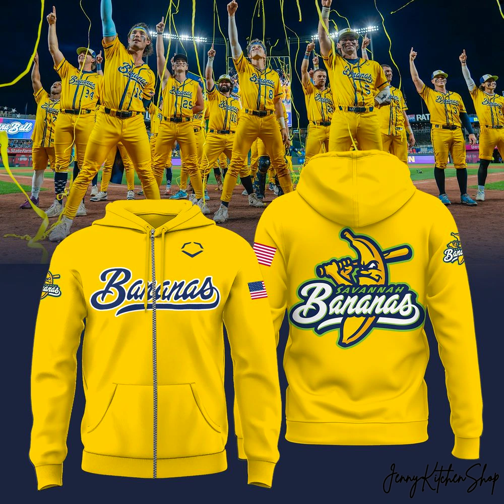 Savannah Bananas Limited Edition Yellow Hoodie