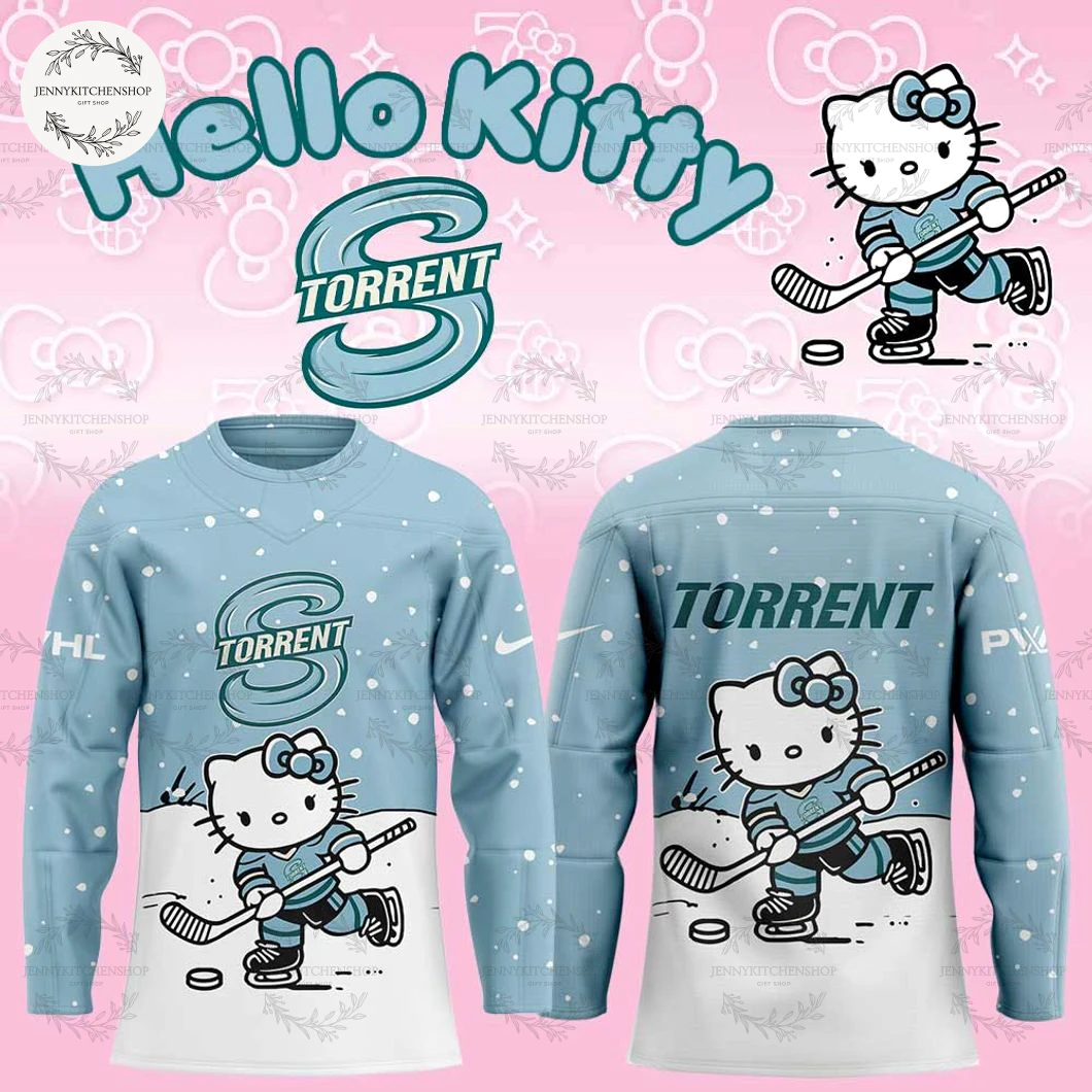 Seattle Torrent x Hello Kitty 2025-26 Limited Hockey Jersey Seattle Torrent x Hello Kitty 2025-26 Limited Hockey Jersey