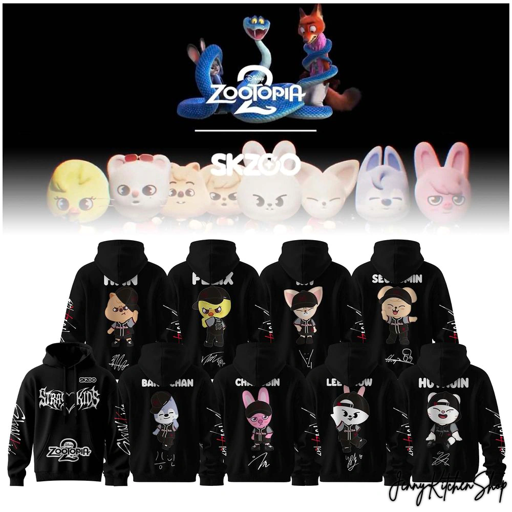 Skzoo x Zootapia 2 New Collection 2025 Hoodie