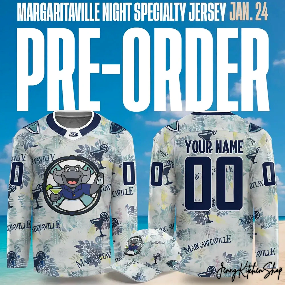 South Carolina Stingrays 2026 Margaritaville Night Jersey South Carolina Stingrays 2026 Margaritaville Night Jersey