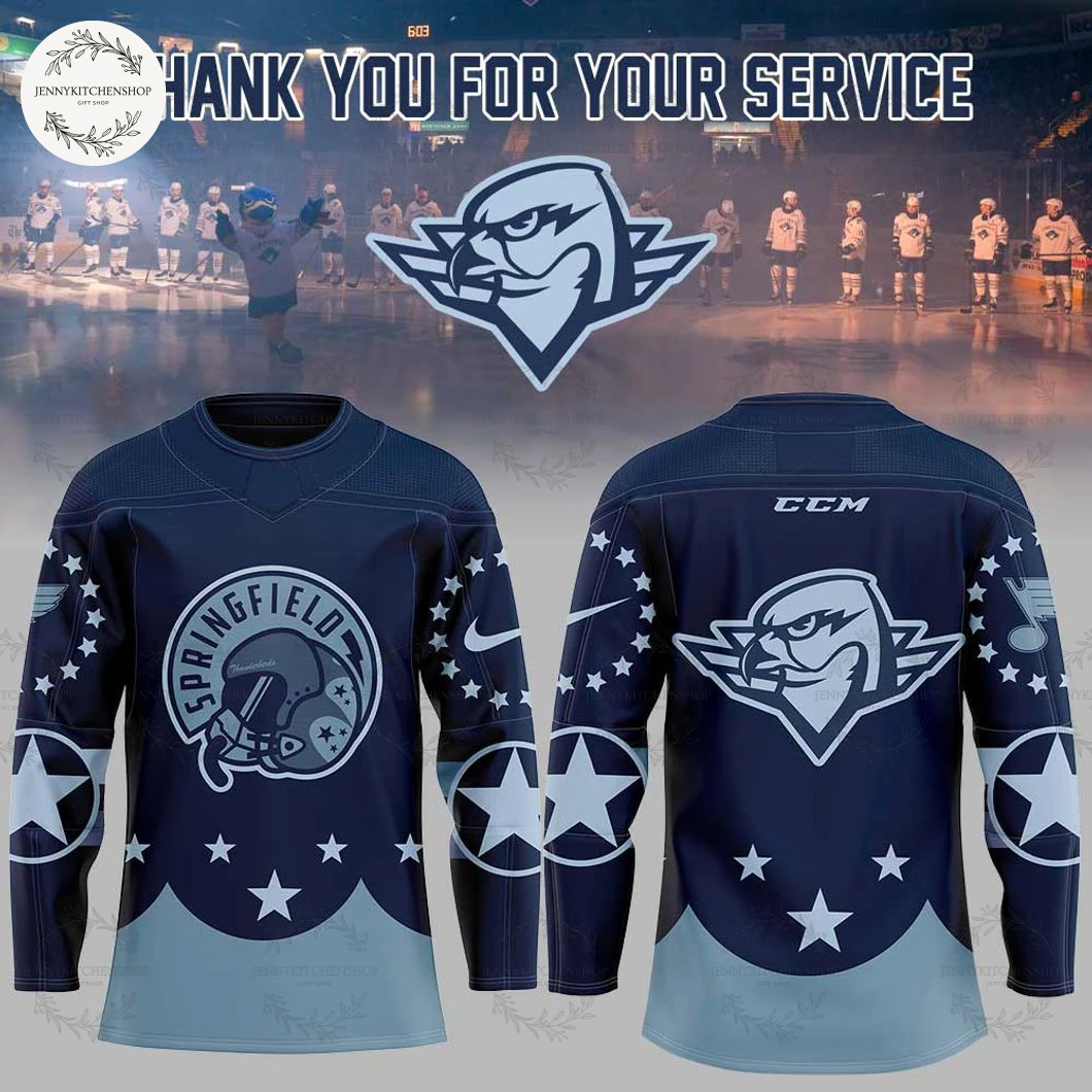 Springfield Thunderbirds 2025 Military Appreciation Hockey Jersey Springfield Thunderbirds 2025 Military Appreciation Hockey Jersey