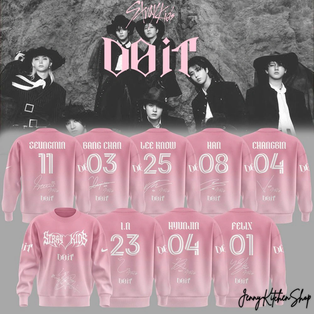 Stray Kids 2025 Do It Album Limited Pink Sweater