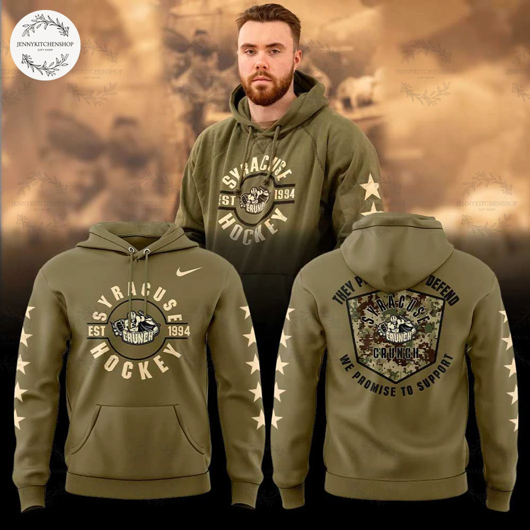 Syracuse Crunch Military Appreciation Night 2025 Limited Hoodie