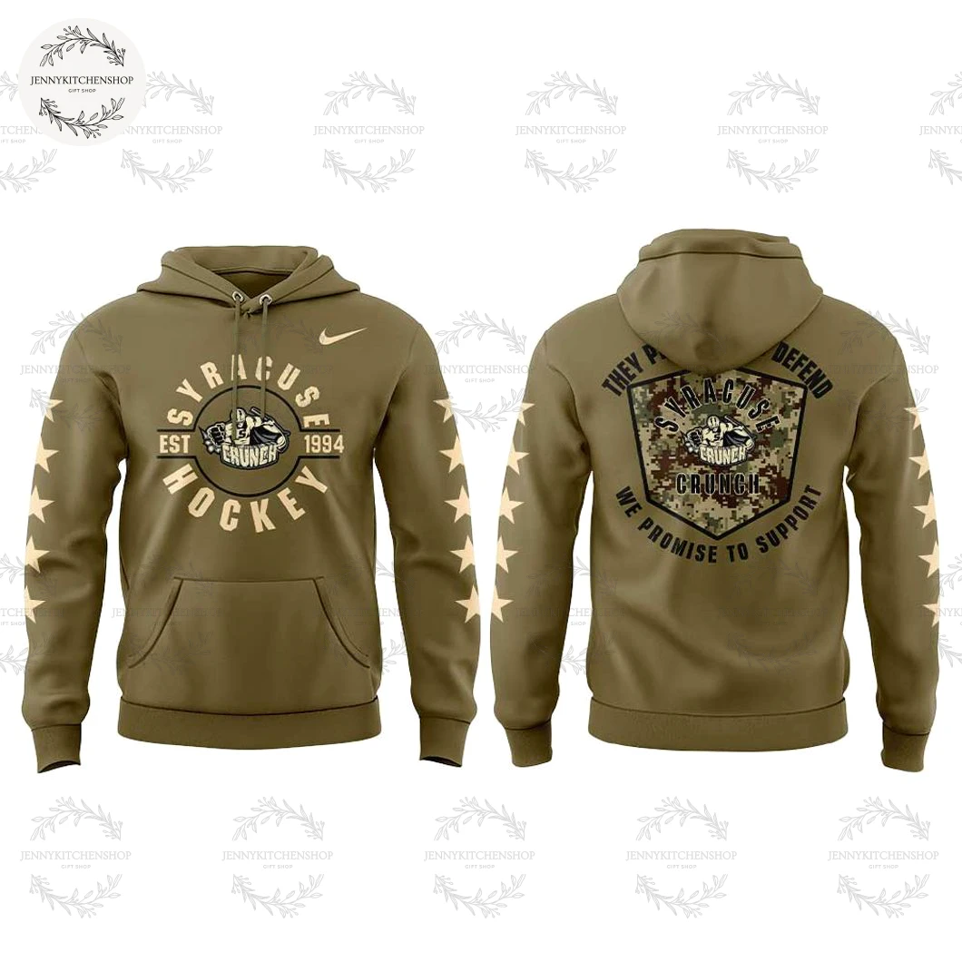 Syracuse Crunch Military Appreciation Night 2025 Limited Hoodie