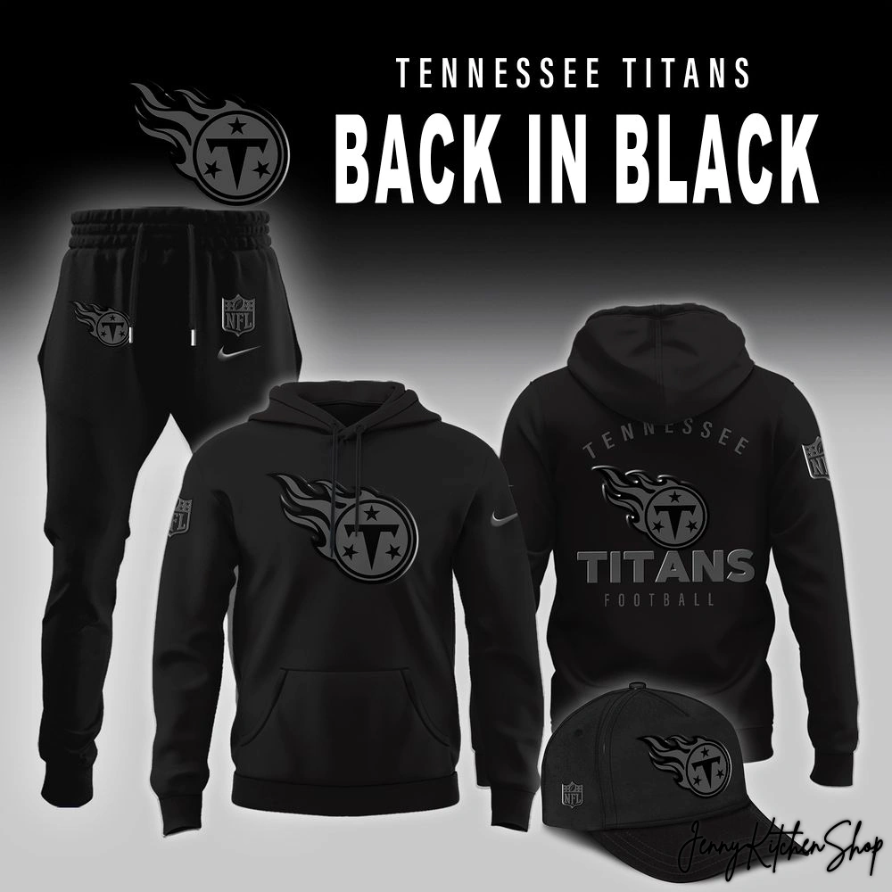 Tennessee Titans Back In Black 2025 Limited Collection Hoodie Tennessee Titans Back In Black 2025 Limited Collection Hoodie