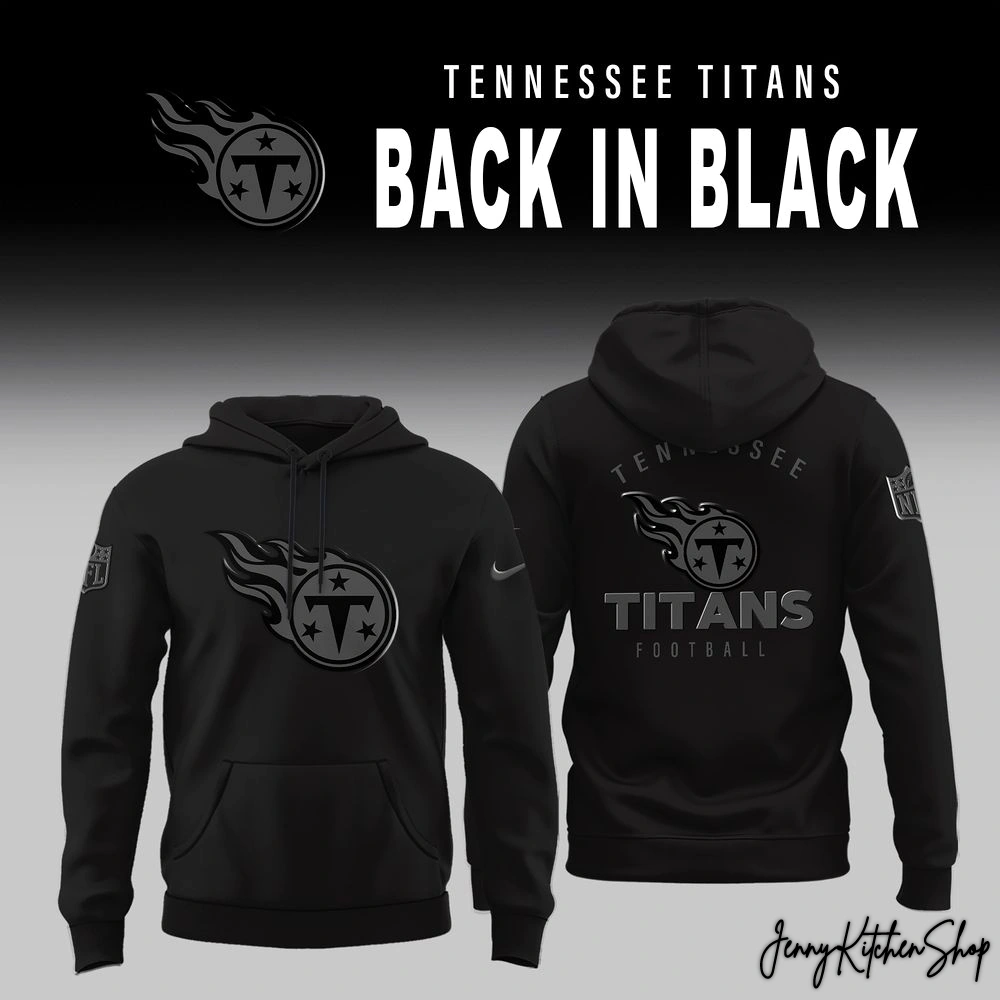 Tennessee Titans Back In Black 2025 Limited Collection Hoodie