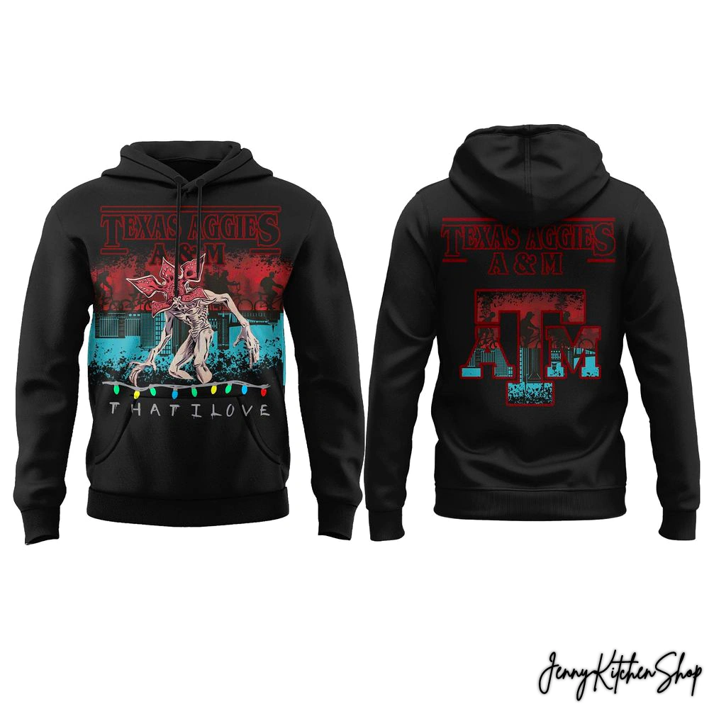 Texas A&M Aggies Stranger Thing Hoodie