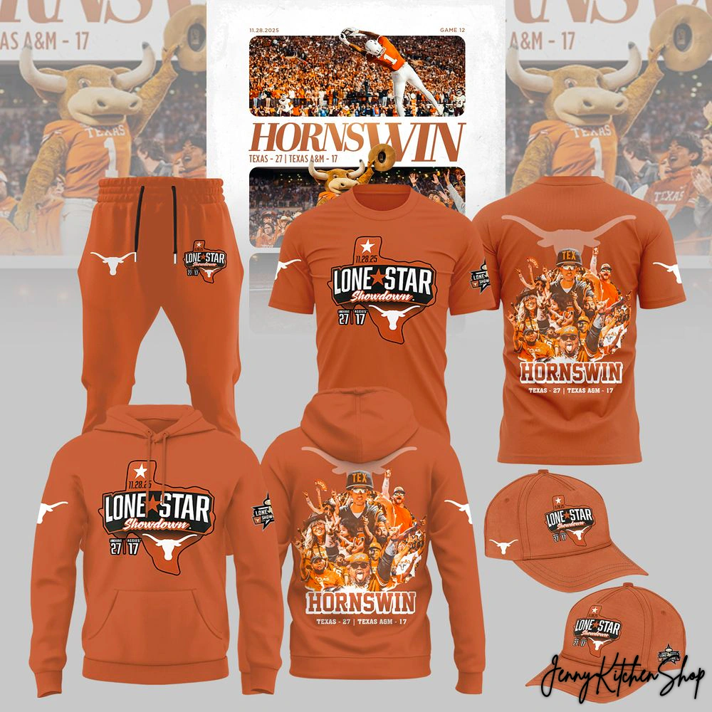 Texas Longhorns Win Lone Star Showdown 2025 Collection Hoodie