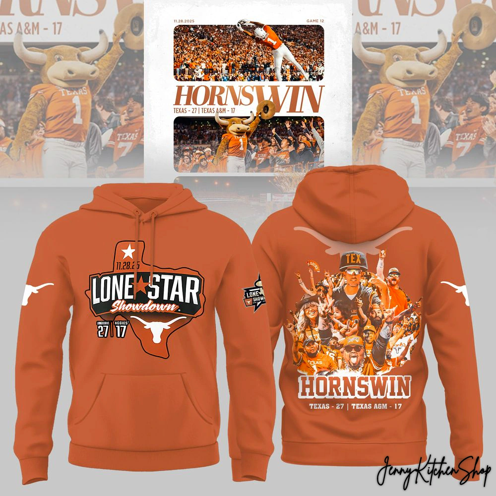 Texas Longhorns Win Lone Star Showdown 2025 Collection Hoodie