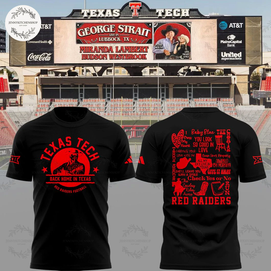 Texas Tech Football x George Strait Lubbock T-Shirt Texas Tech Football x George Strait Lubbock T-Shirt