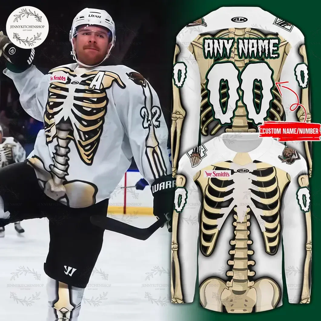 Utah Grizzlies Halloween Limited Hockey Jersey Utah Grizzlies Halloween Limited Hockey Jersey