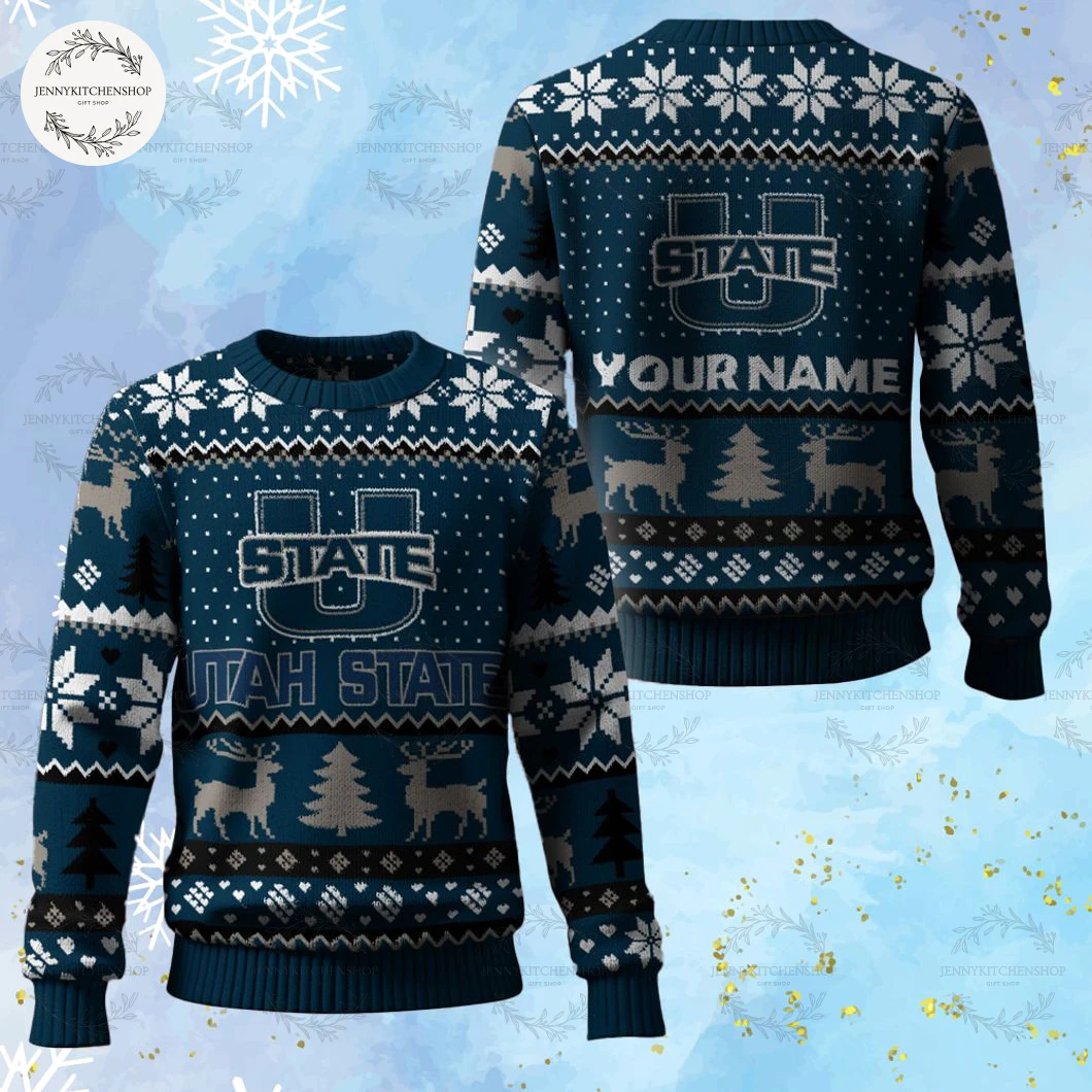 Utah State Aggies For Fans Christmas Ugly Sweater