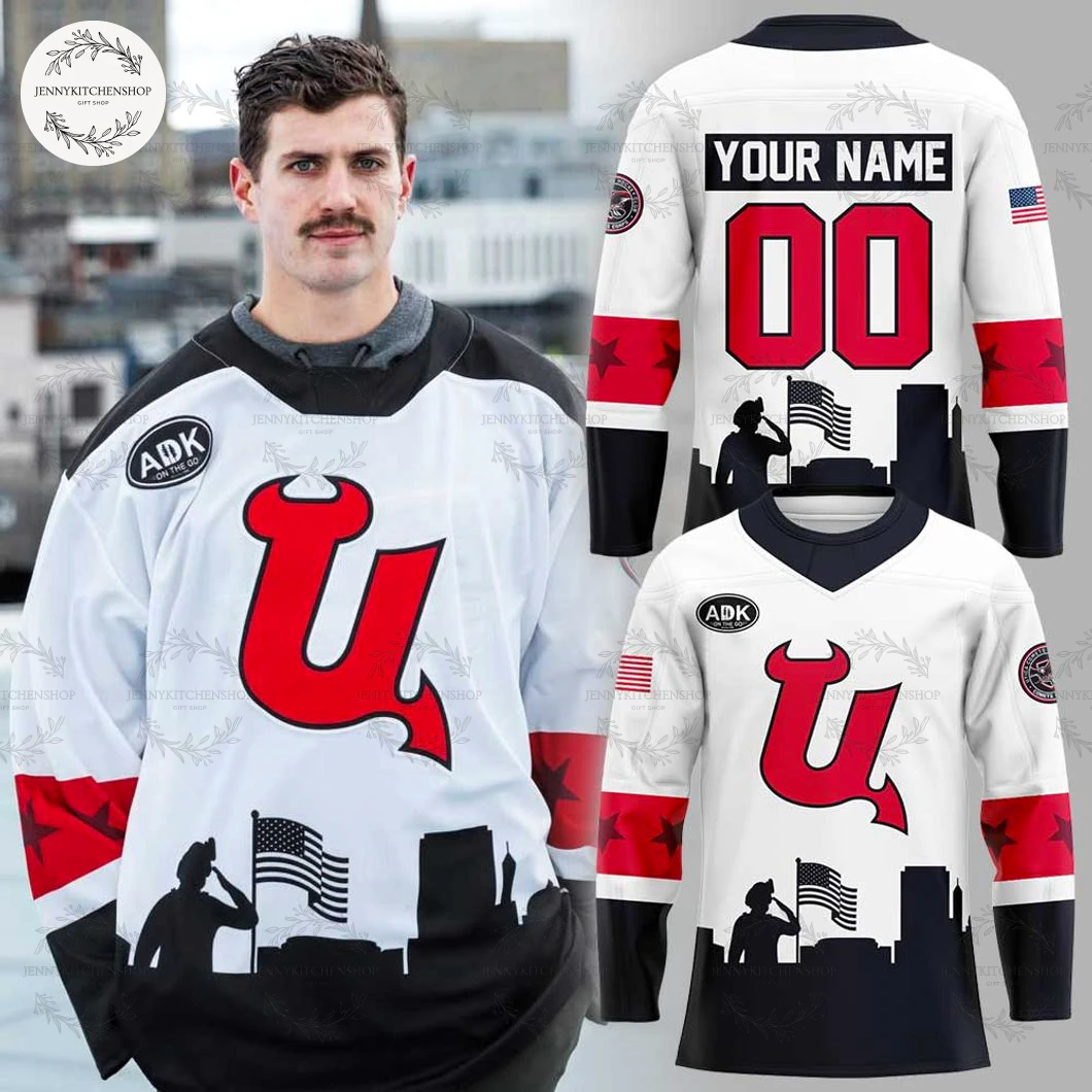 Utica Comets Veterans Day Game Uniform 2025 Custom Jersey Utica Comets Veterans Day Game Uniform 2025 Custom Jersey