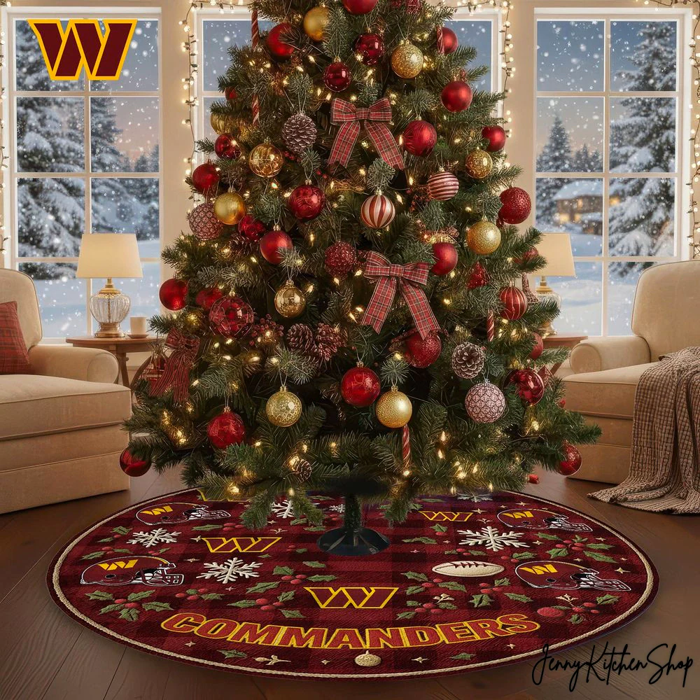 Washington Commanders Christmas Tree Skirt