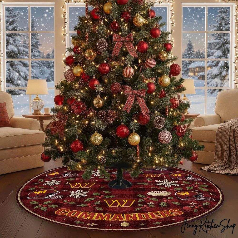 Washington Commanders Christmas Tree Skirt