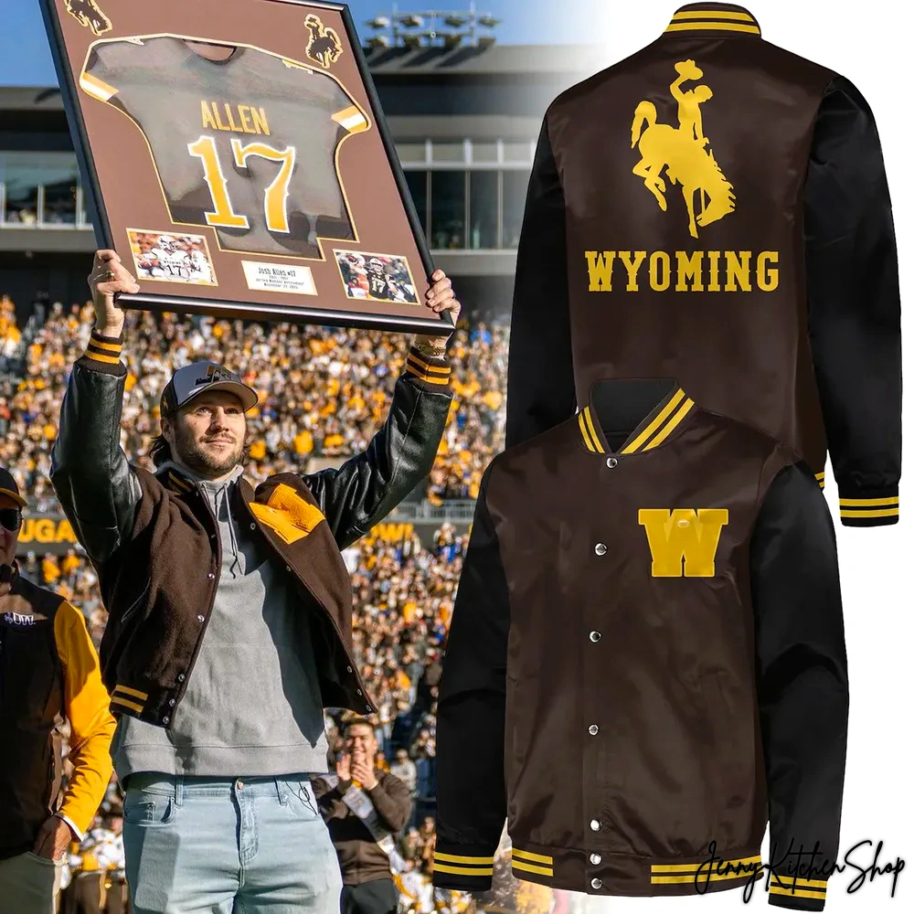 Wyoming Cowboy Football New Edition Baseball Jacket