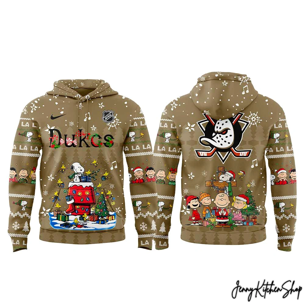 Anaheim Ducks Peanuts Christmas Hoodie