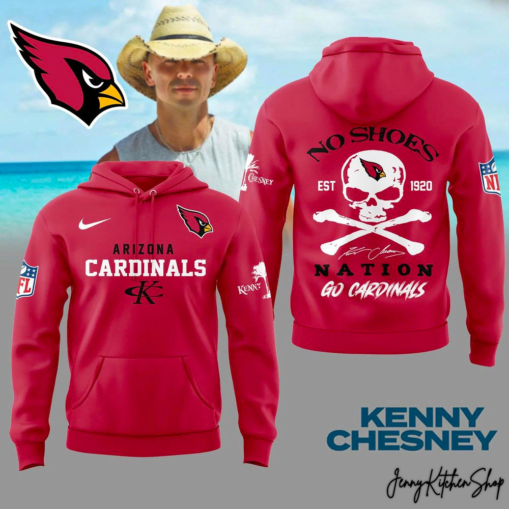 Arizona Cardinals x Kenny Chesney No Shoes Limited Hoodie