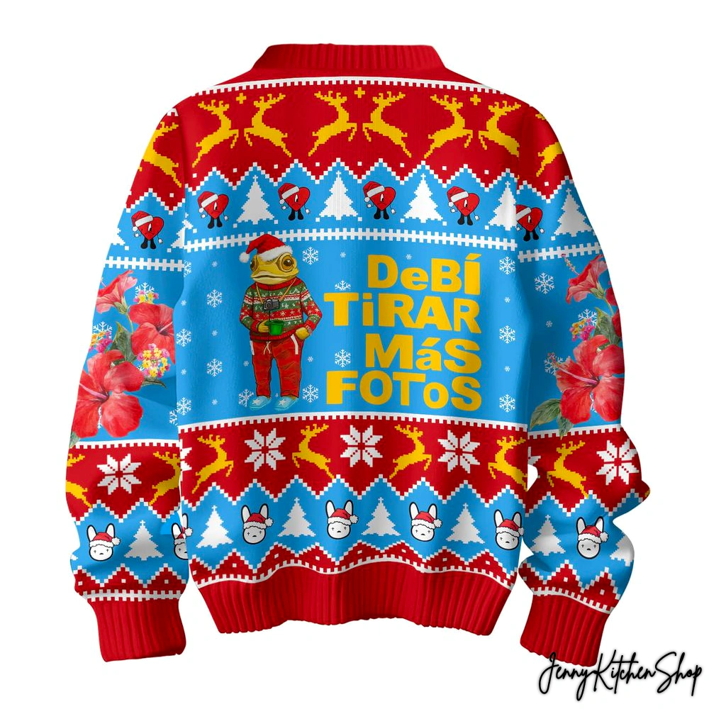 Bad Bunny Debi Tirar Mas Fotos Christmas Ugly Sweater