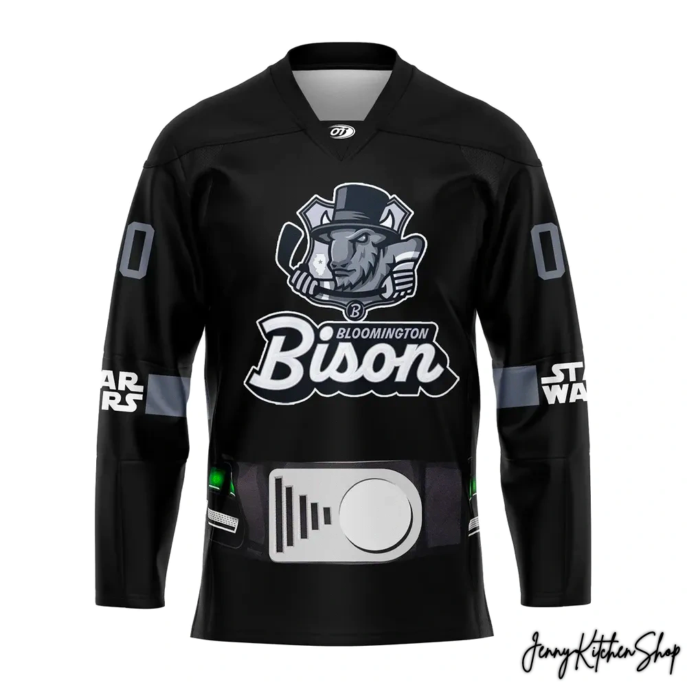 Bloomington Bison Star Wars Night New Edition Hockey Jersey